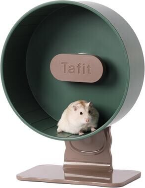 TAFIT Silent Hamster Exercise Wheel – 8.66‑inch Quiet Running Spinner Green